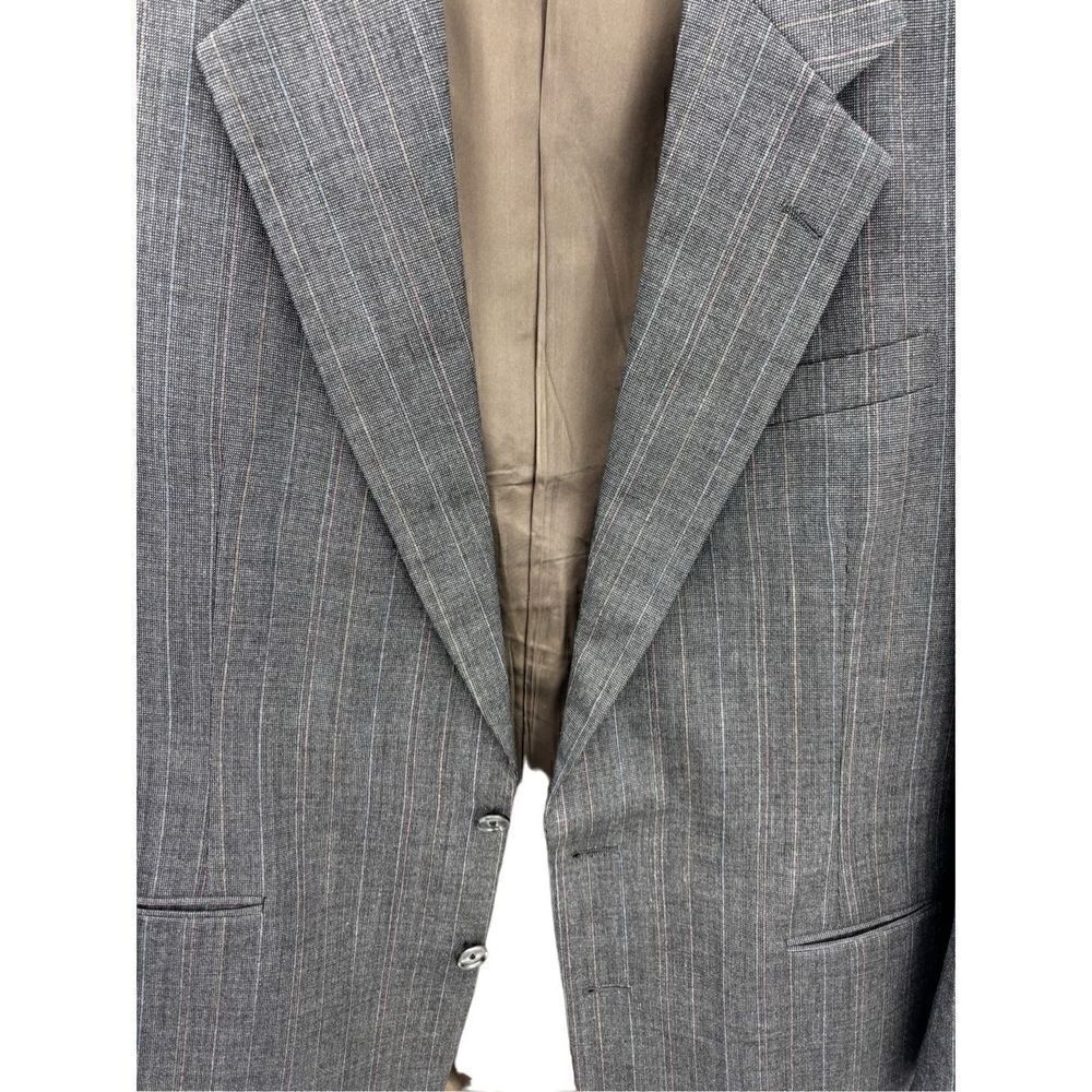 Perry Ellis men’s suit jacket gray made in the USA  virgin wool